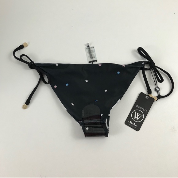 WILDFOX Reversible Stars Stripes Bikini Bottoms B2 - Picture 7 of 7